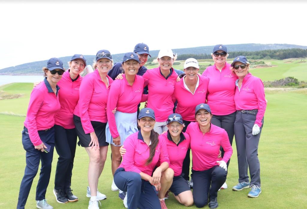 A Birdie Circle group of women golfers on a coastal course